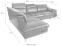 COTTA Ecksofa Teresa L-Form | Schwarz 4