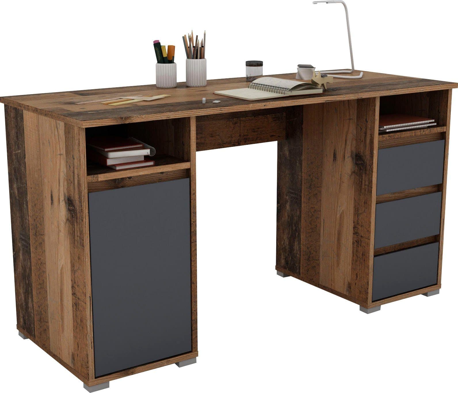 byLIVING Schreibtisch Lobo | Holztöne