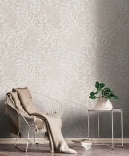 A.S. Création Vliestapete THE BOS Blätter Floral | Beige