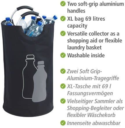Wenko Flaschensammler Modell Jumbo | Schwarz