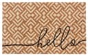HANSE Home Fußmatte Mix Mats Kokos Hello Geometric | Braun