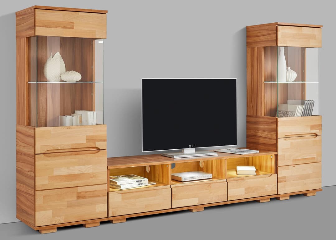 OTTO home Wohnwand Vetro | Holztöne