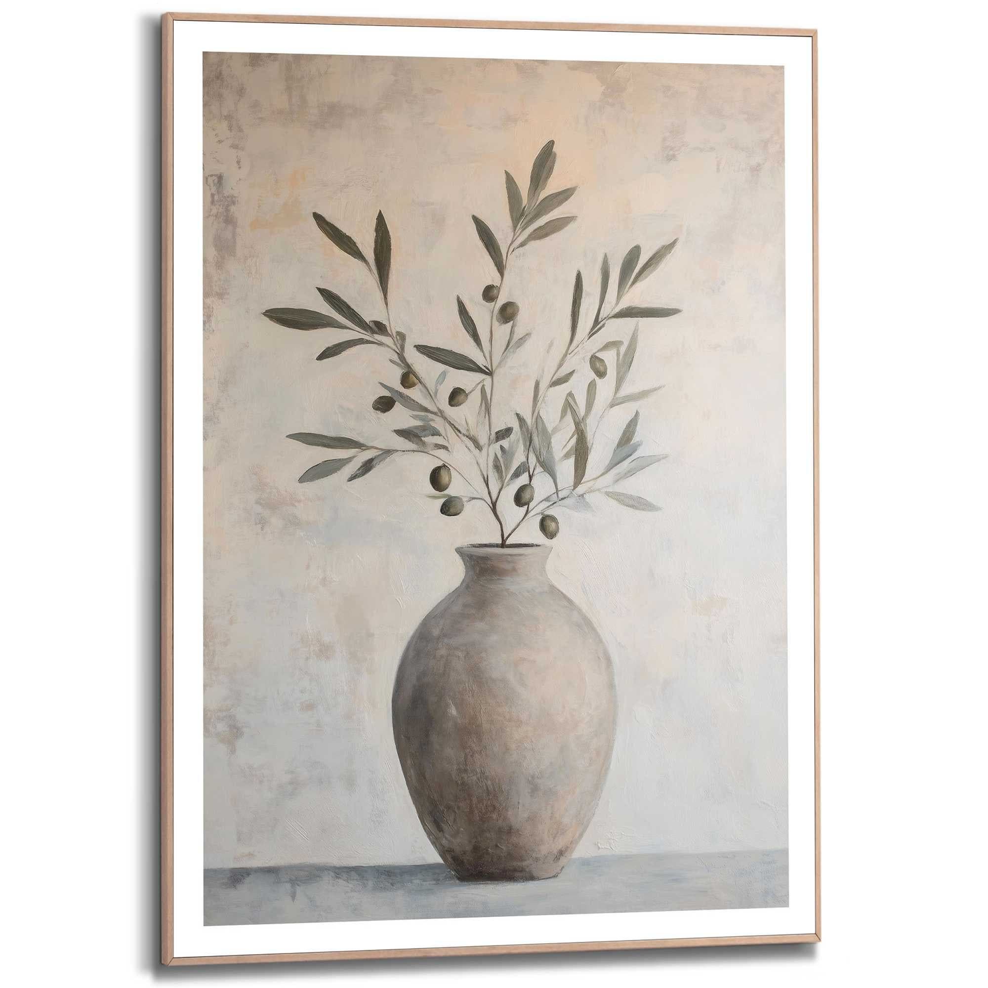 Reinders! Poster Oliven auf Vase | Grün