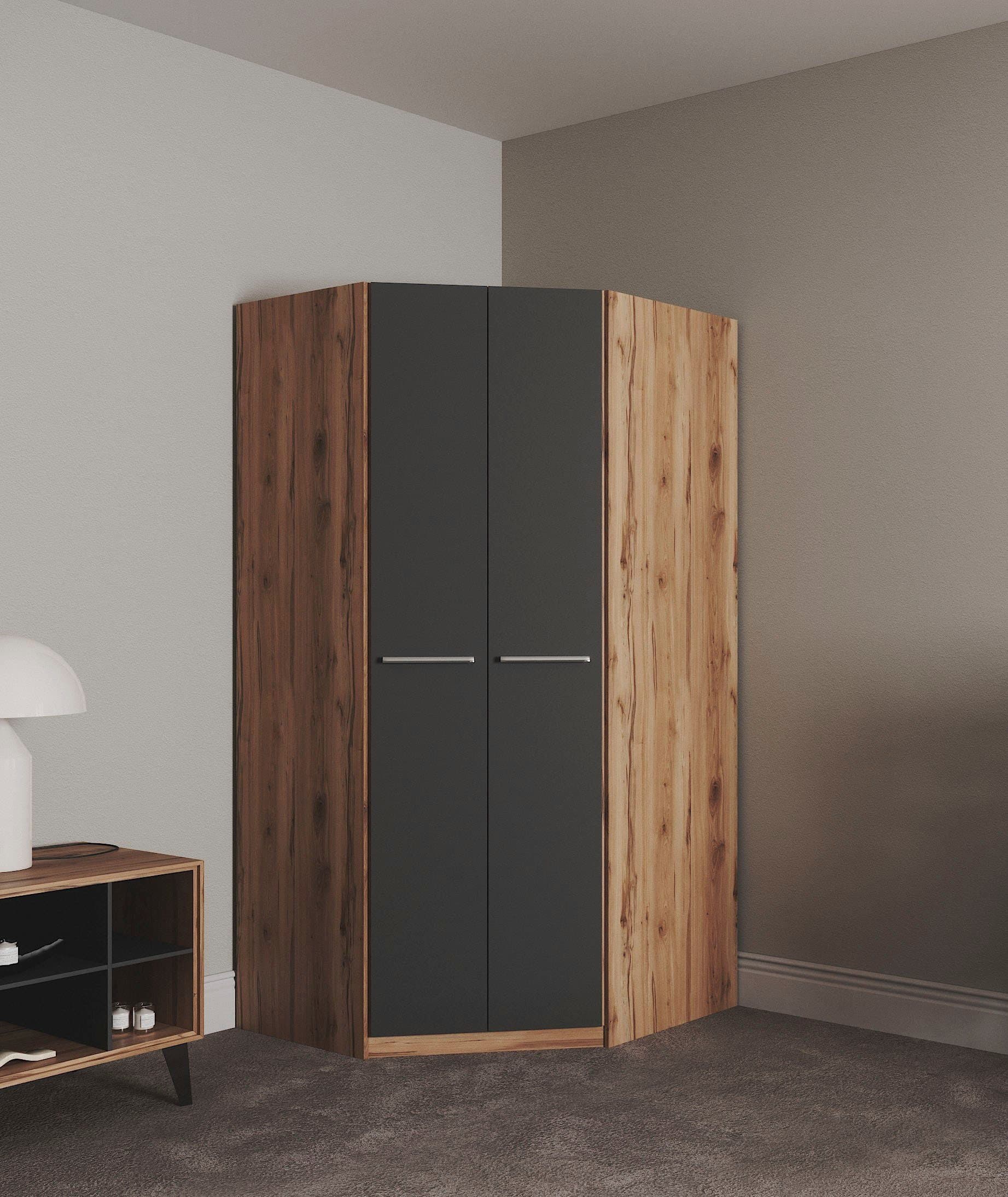 priess Eckkleiderschrank Barcelona | Holztöne