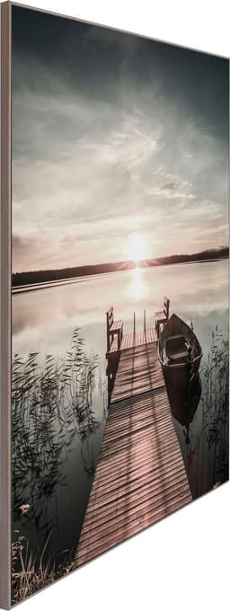 Reinders! Wandbild Slim Frame Wood 50x70 Scandic Jetty | Blau