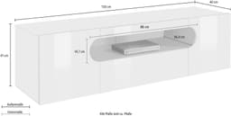 Home affaire Lowboard Real | Weiß