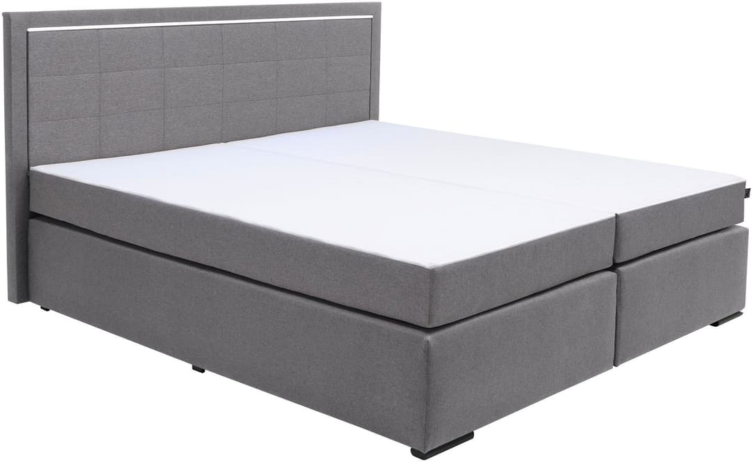 COLLECTION AB Boxspringbett 30 Jahre Jubiläums-Modell Athena | Grau
