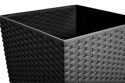 Prosperplast Rato Square Blumentopf | Schwarz