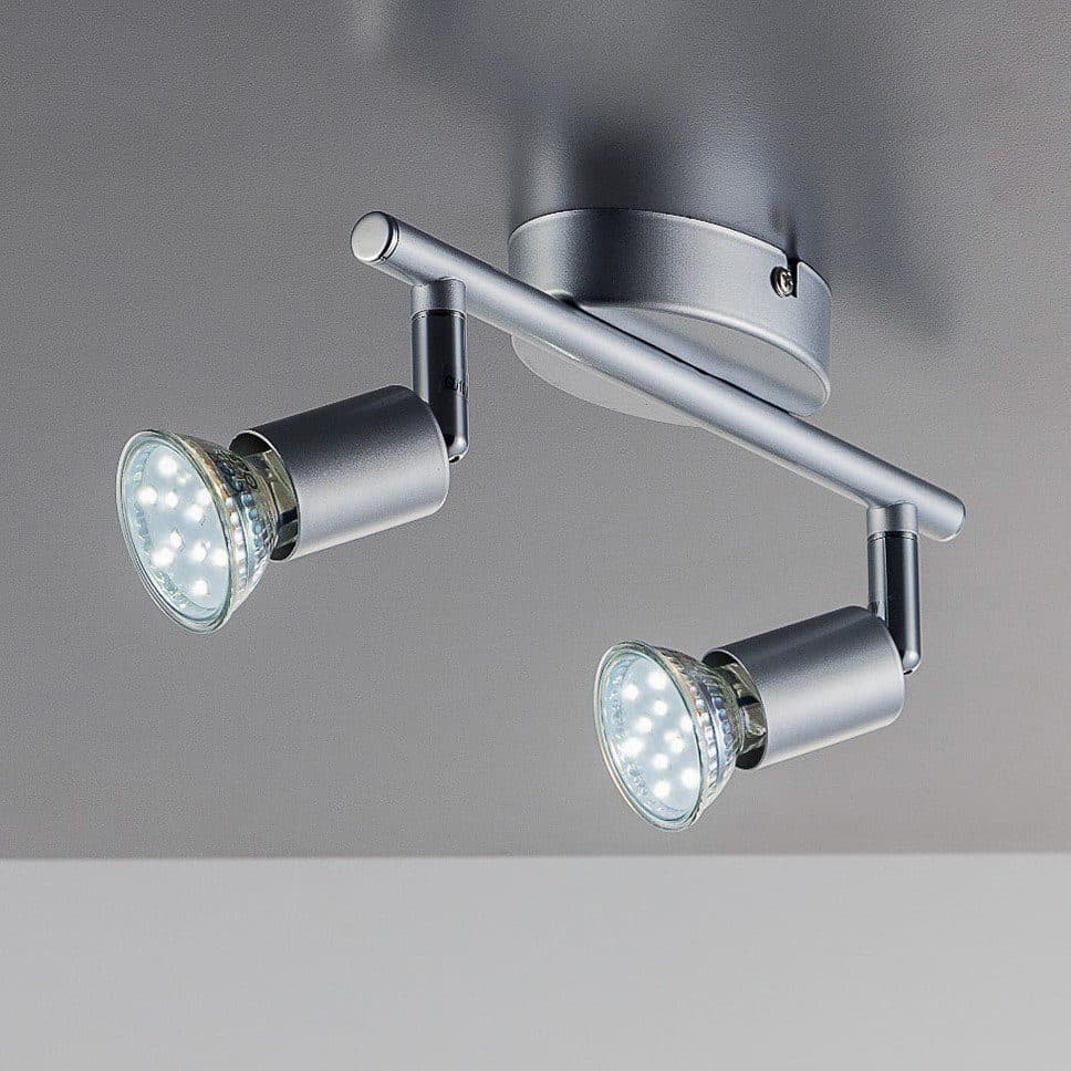 B.K.Licht LED Deckenleuchte | Silber