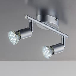 B.K.Licht LED Deckenleuchte | Silber