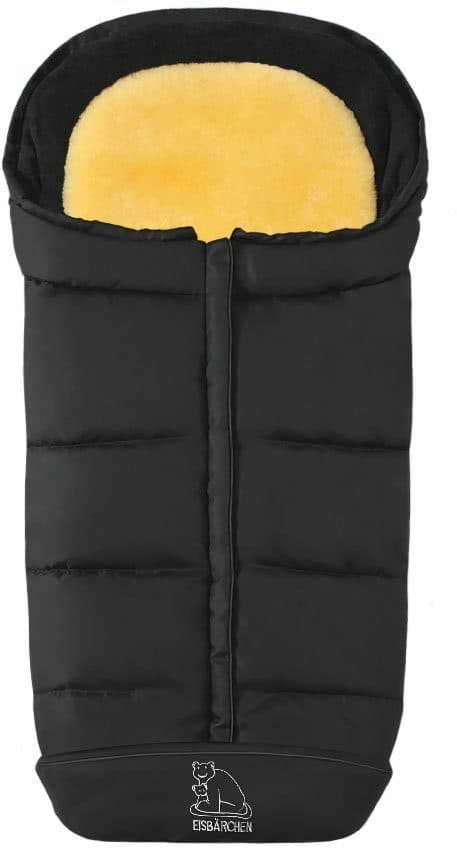 Heitmann Felle Eisbärchen Fußsack | Schwarz