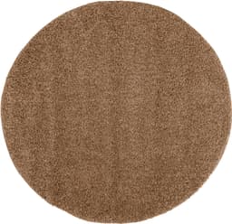 OTTO home Shaggy Teppich rund | Braun