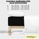 Schlafgut Spannbettlaken EASY JERSEY | Schwarz 4
