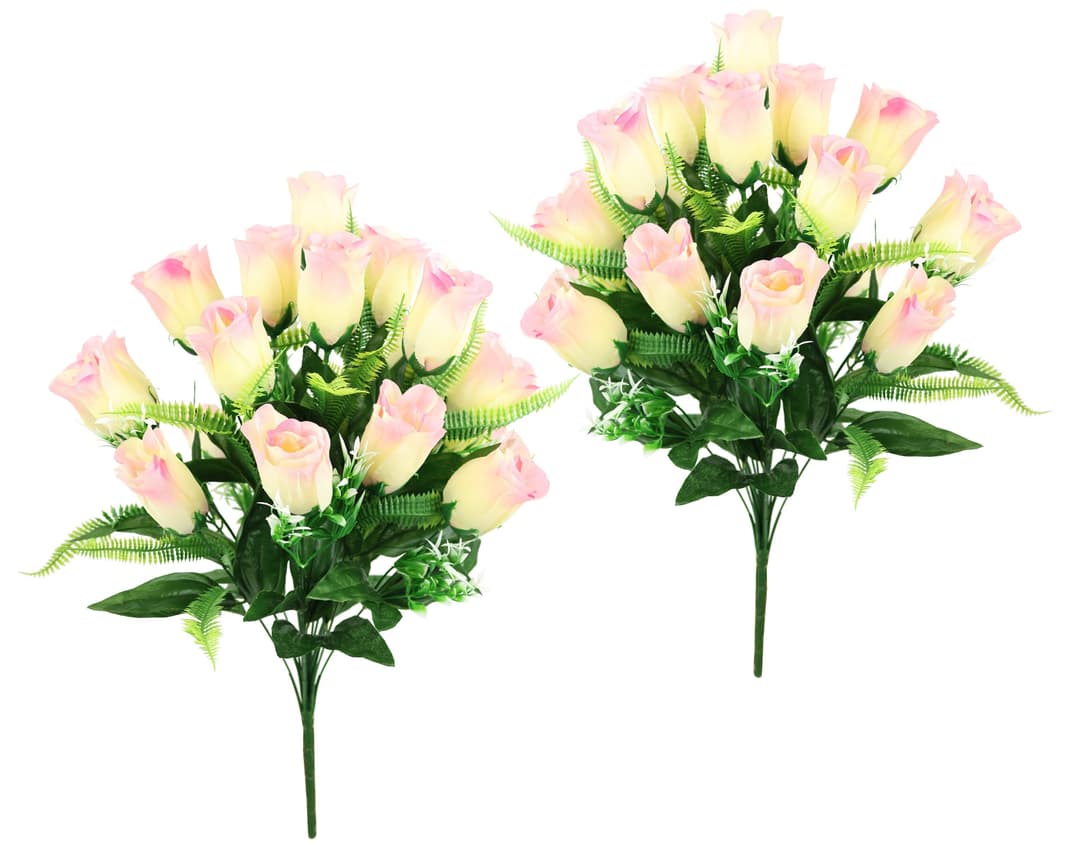 Kunstpflanze Rosenstrauß | Rosa