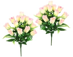 Kunstpflanze Rosenstrauß | Rosa