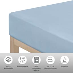 OTTO home Spannbettlaken VALJE | Blau
