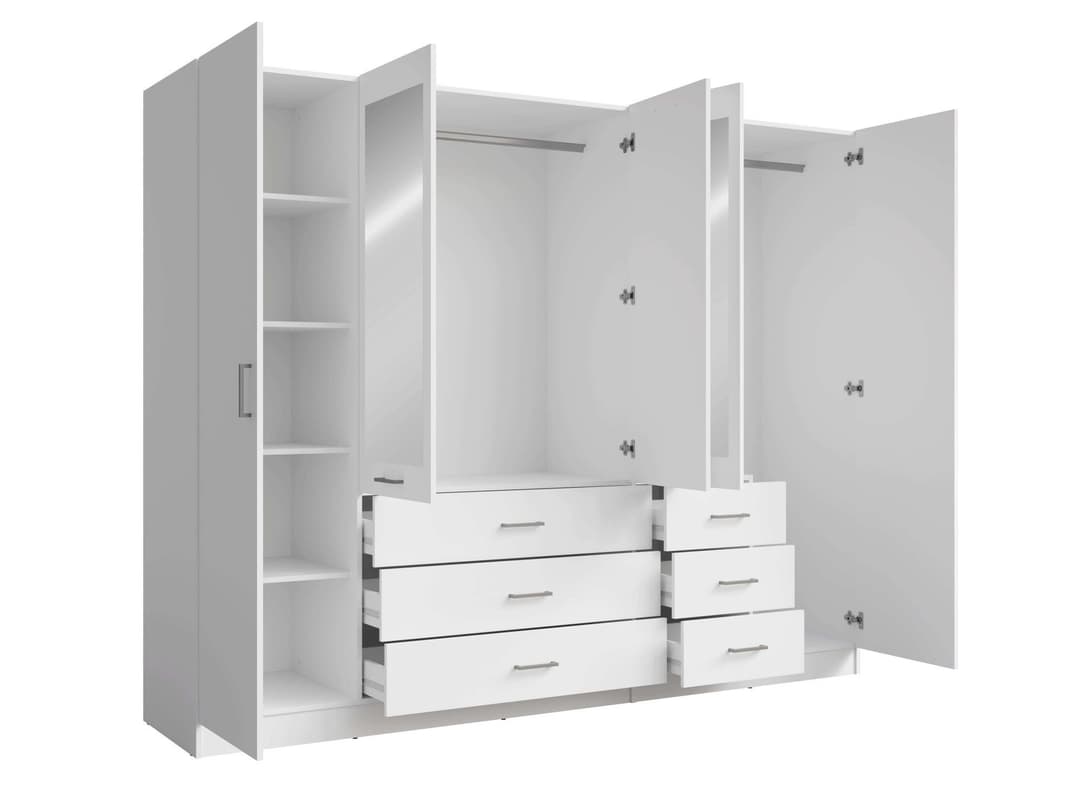 Home affaire Kleiderschrank KOS | Weiß