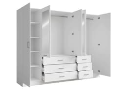 Home affaire Kleiderschrank KOS | Weiß