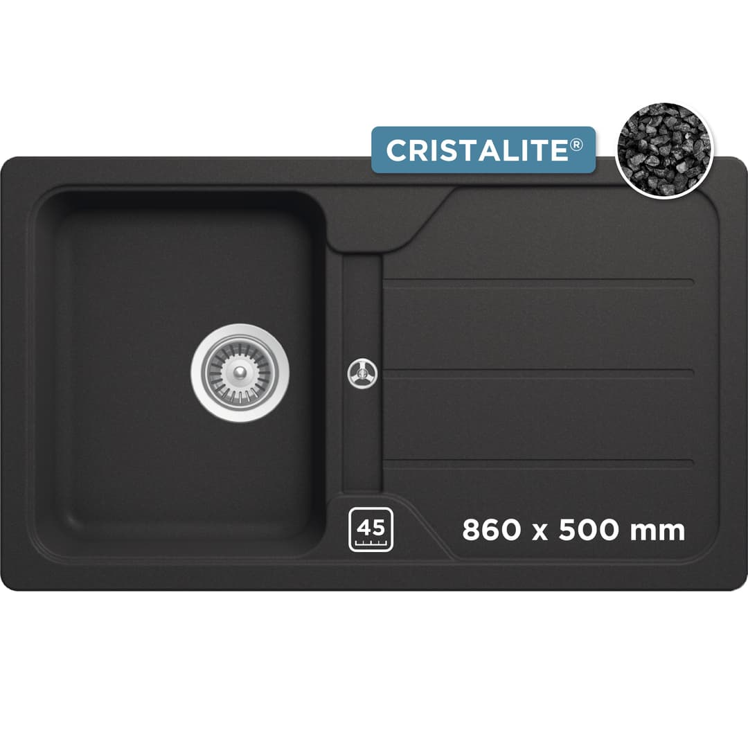 Schock Granitspüle COMO D-100 | Schwarz