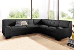 DOMO collection Ecksofa Norma Top | Schwarz