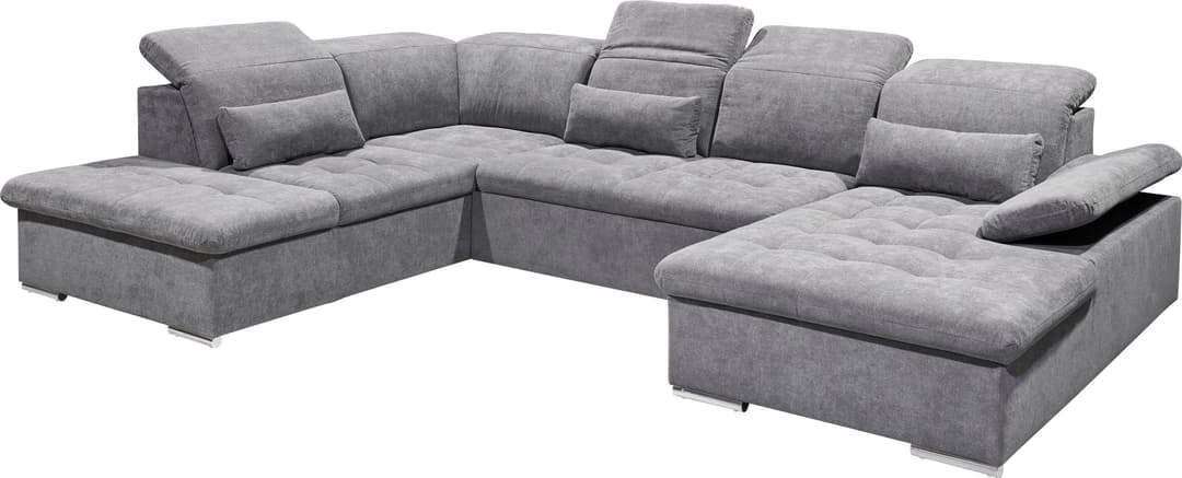 ED EXCITING DESIGN Wohnlandschaft Wayne | Grau