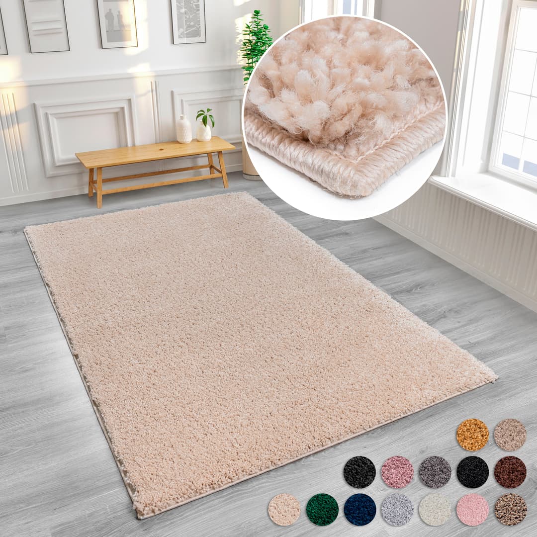 OTTO home Hochflor-Teppich Viva Shaggy | Beige