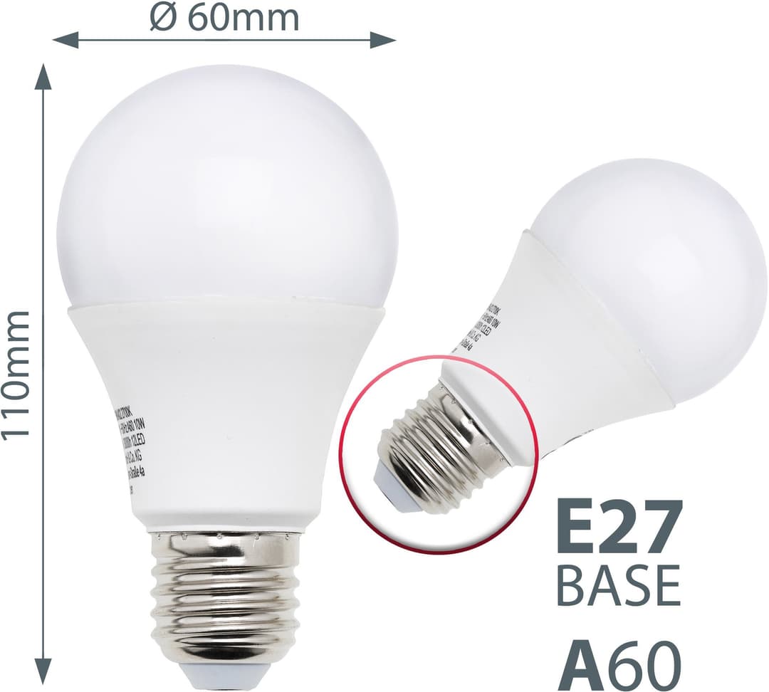 B.K.Licht LED-Leuchtmittel E27 | Weiß