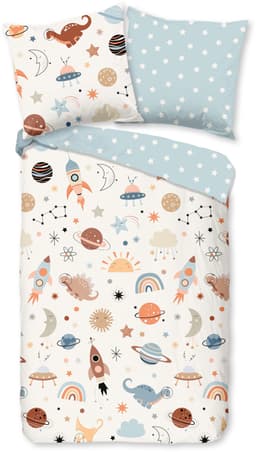 good morning Babybettwäsche Eclips | Blau