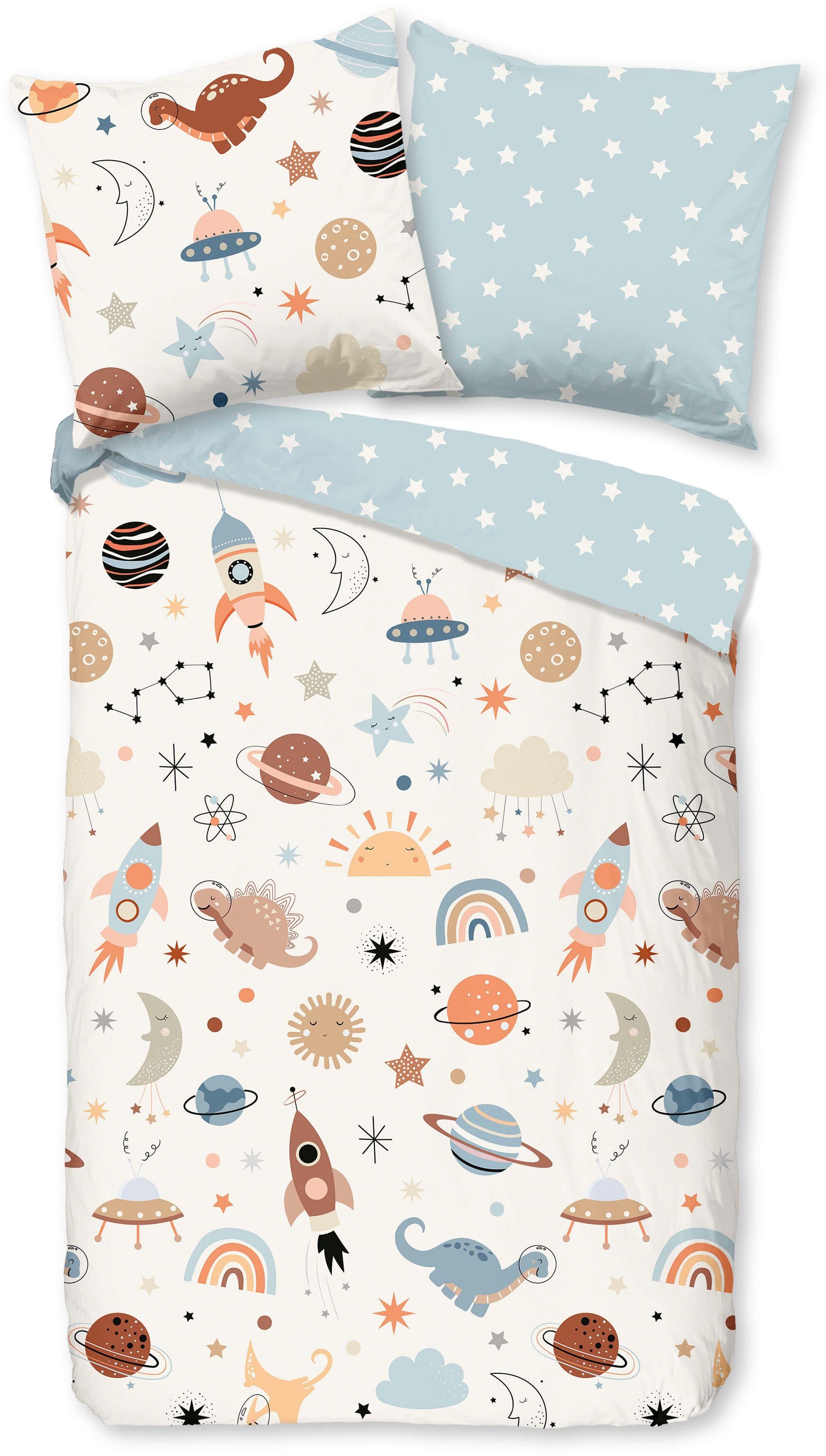 good morning Babybettwäsche Eclips | Blau