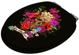 Sanilo WC-Sitz Day of the Dead, mit Absenkautomatik | Schwarz