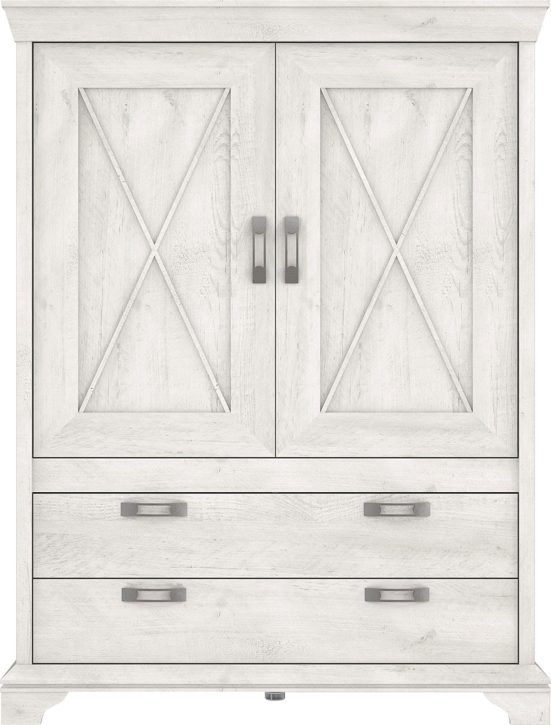 FORTE Highboard Kashmir | Weiß