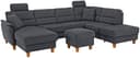 Home affaire Wohnlandschaft Palmera U-Form | Grau