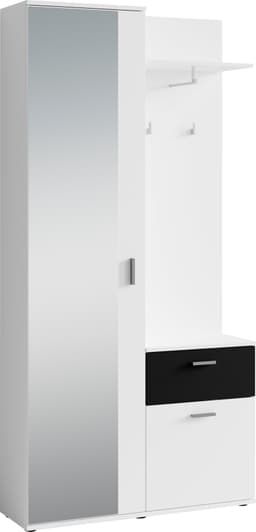 byLIVING Kompaktgarderobe Jakob | Weiß