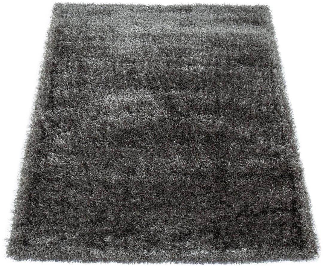 Paco Home Touch 100 Hochflor-Teppich | Grau
