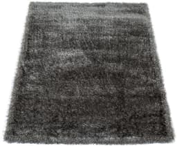 Paco Home Touch 100 Hochflor-Teppich | Grau