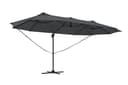 KONIFERA Ampelschirm Elba Twin | Grau