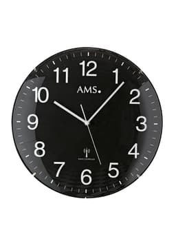 AMS Funkwanduhr F5959 | Schwarz