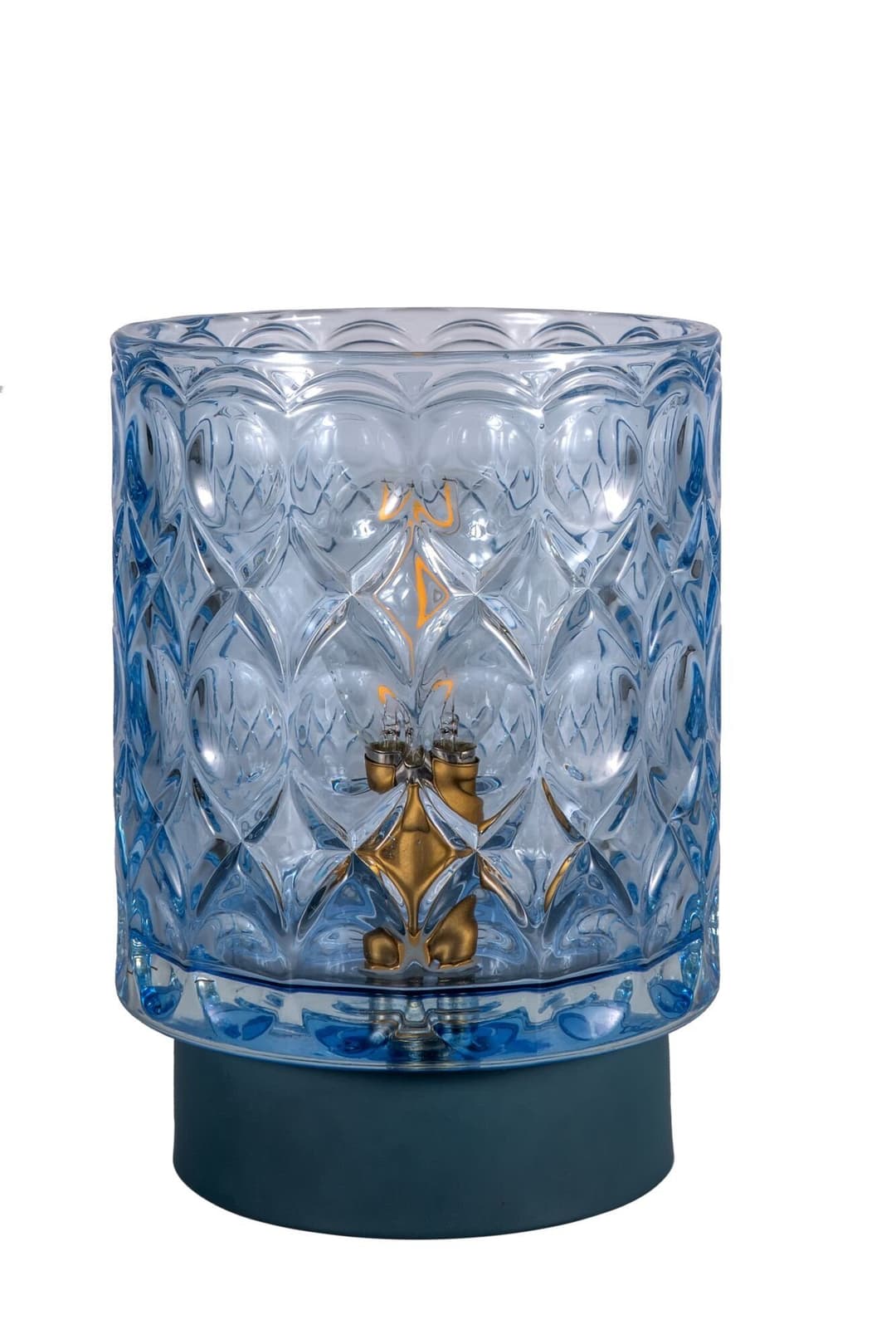 Pauleen LED Tischleuchte Chic Glamour | Blau