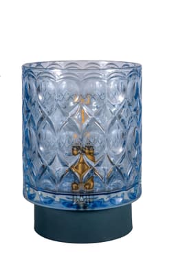 Pauleen LED Tischleuchte Chic Glamour | Blau