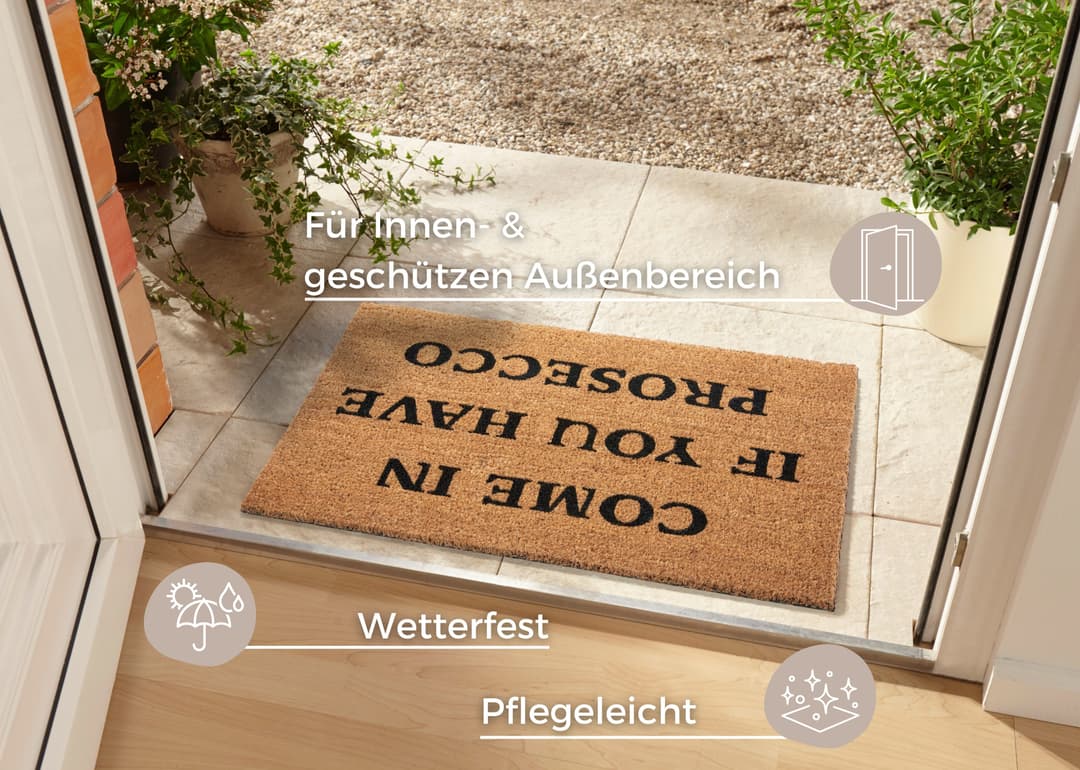 HANSE Home Mix Mats Kokos Prosecco Fußmatte | Braun