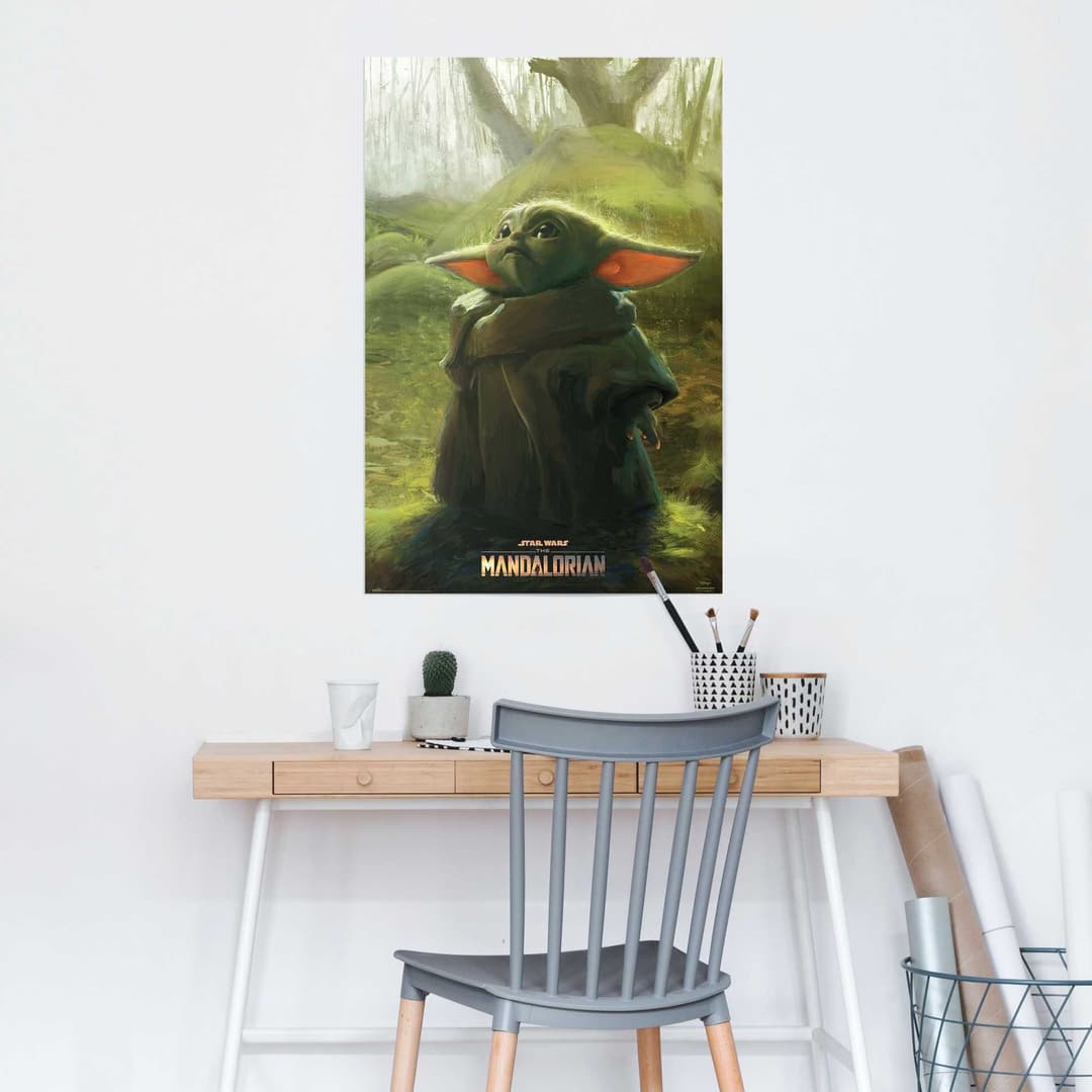 Reinders! Poster Baby Yoda Grogu | Grün