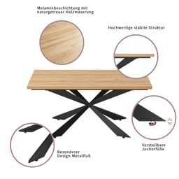 OTTO home Esstisch Cusey | Holztöne
