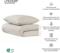 uncover by SCHIESSER Bettwäsche Lennox | Beige