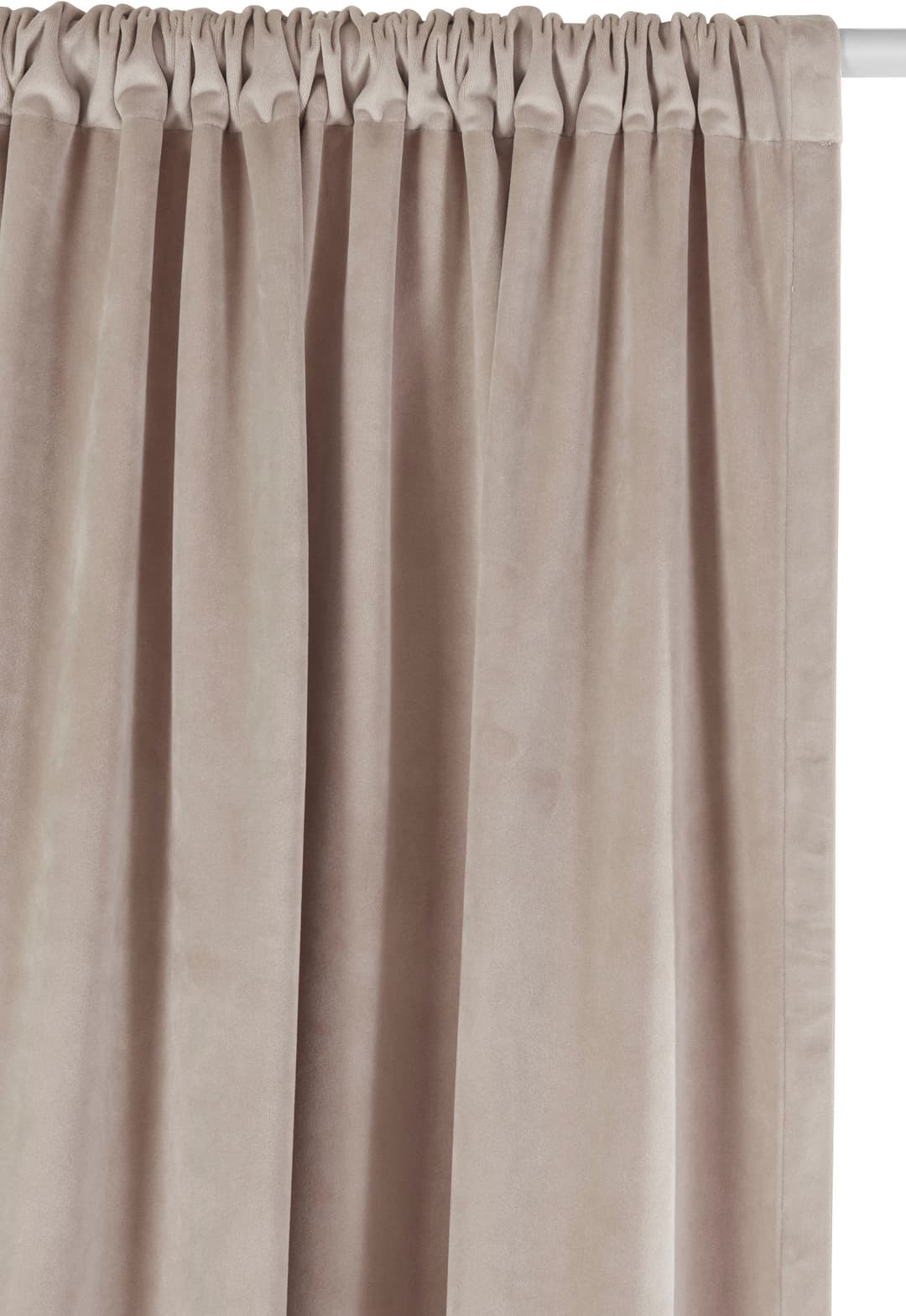 LeGer Home by Lena Gercke Vorhang Samt Ladina | Beige