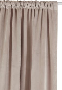 LeGer Home by Lena Gercke Vorhang Samt Ladina | Beige
