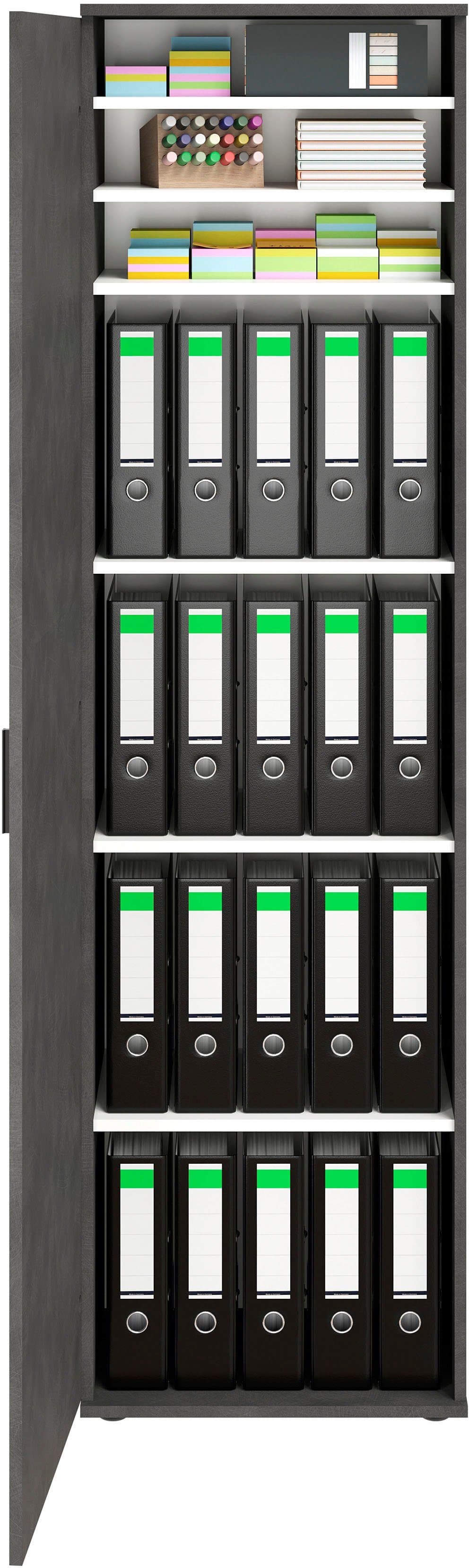 FMD Mehrzweckschrank Inca 1 | Schwarz