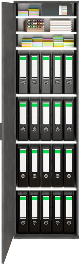 FMD Mehrzweckschrank Inca 1 | Schwarz