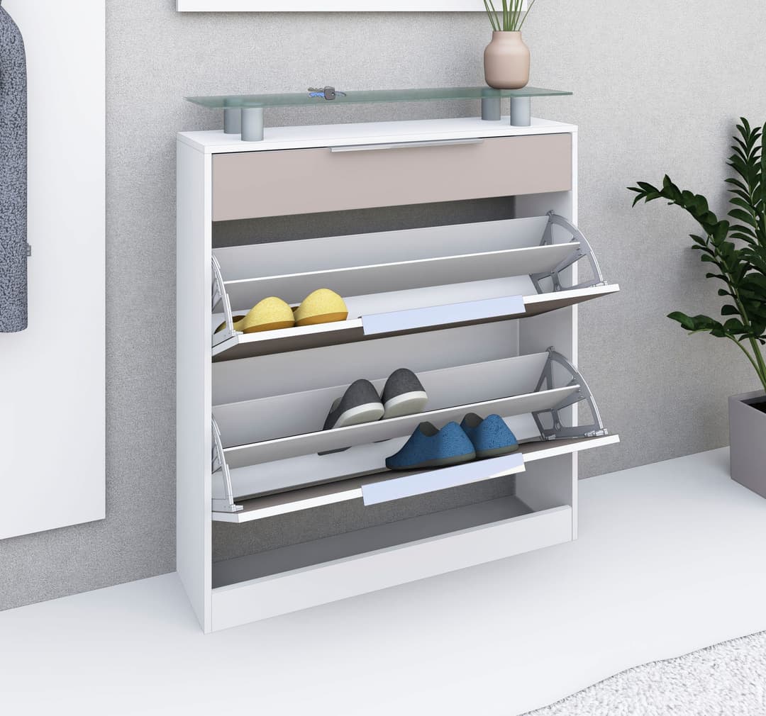 borchardt Möbel Schuhschrank Oliva | Weiß