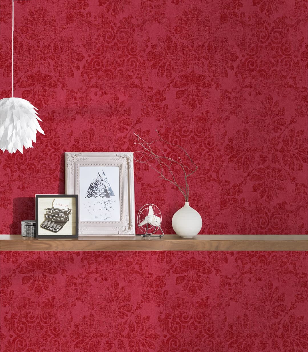A.S. Création Vliestapete Designbook Barock-Optik Ornamente | Rot