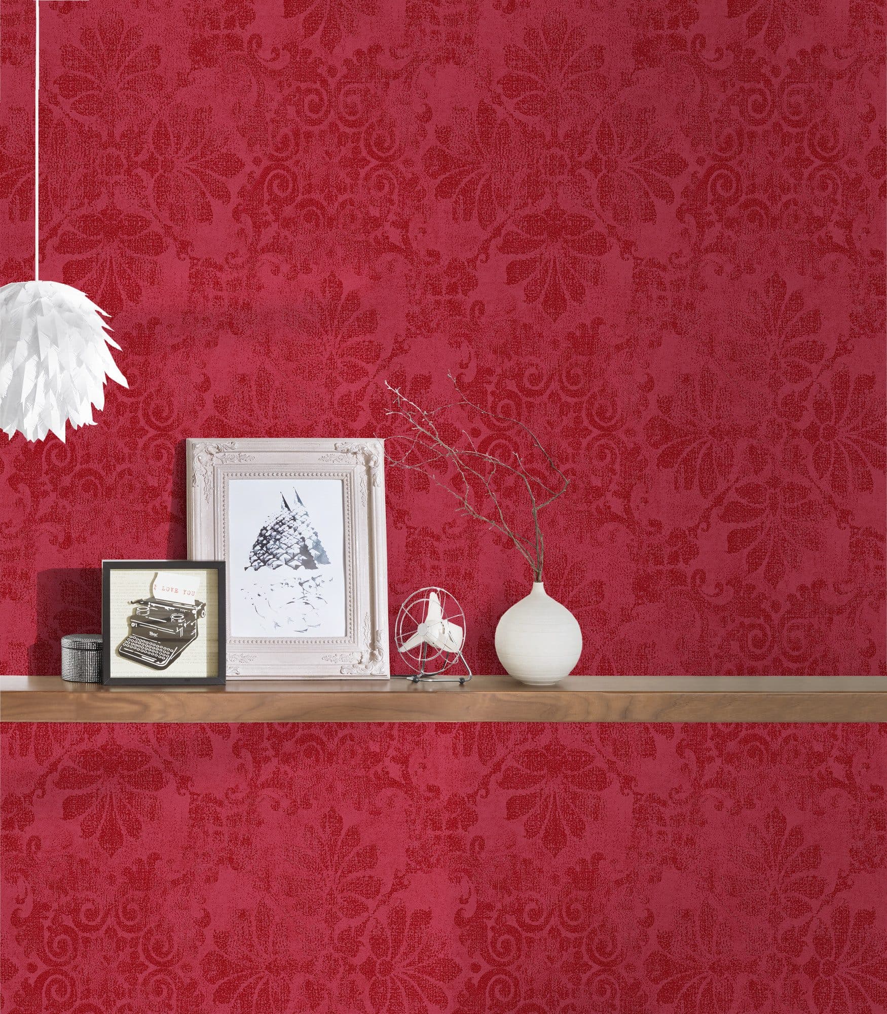 A.S. Création Vliestapete Designbook Barock-Optik Ornamente | Rot